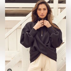 ADAY Black twist sweatshirt- xs - new with out tag